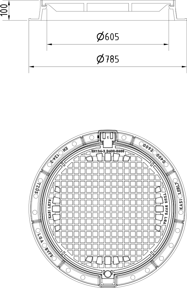 Właz KEL76