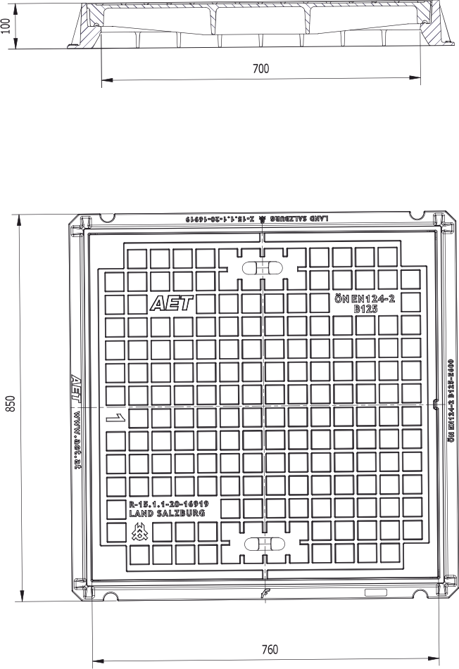 Właz WGSK7070-125